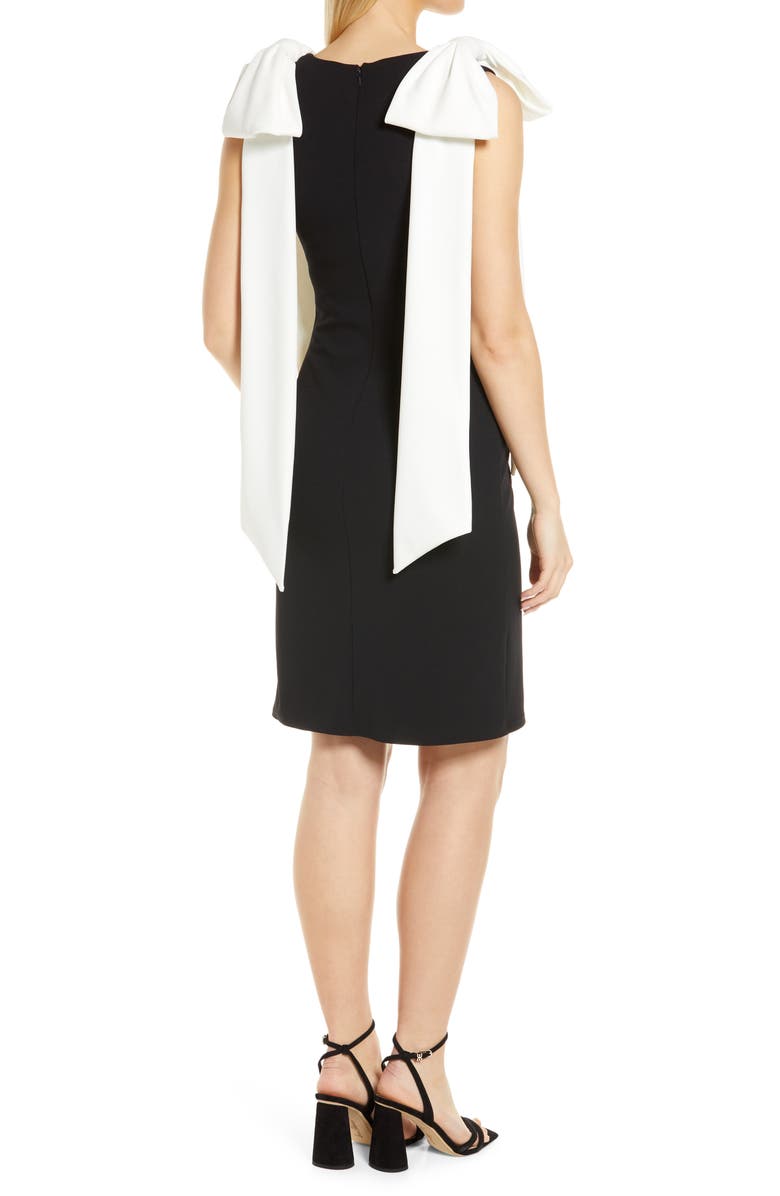 Tadashi Shoji Sleeveless Bow Neck Dress, Alternate, color,