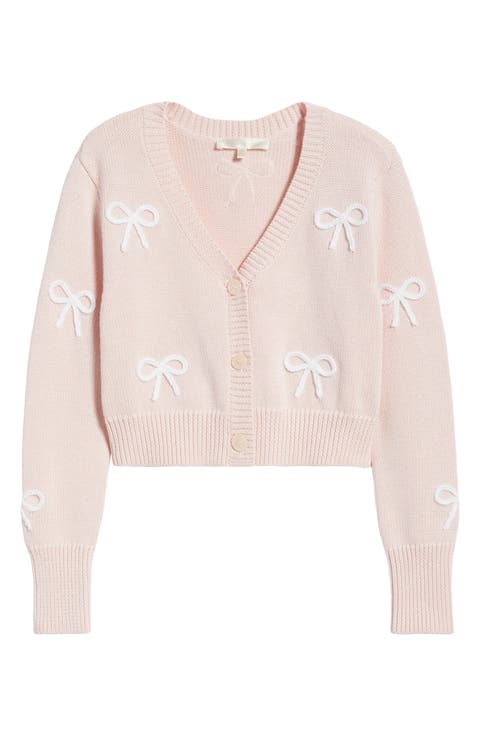Kids' Jayne Bow Embellished Cardigan (Big Kid)