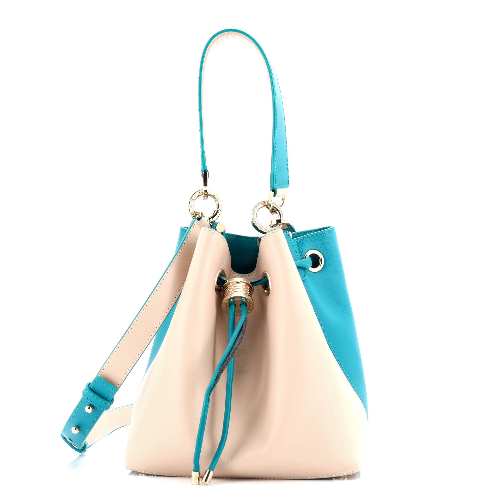 B.Zero1 Bucket Bag Leather, Main, color, Blue