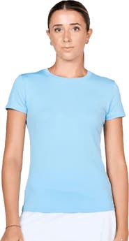 Sofibella UV Colors Short Sleeve Womens Tennis Shirt