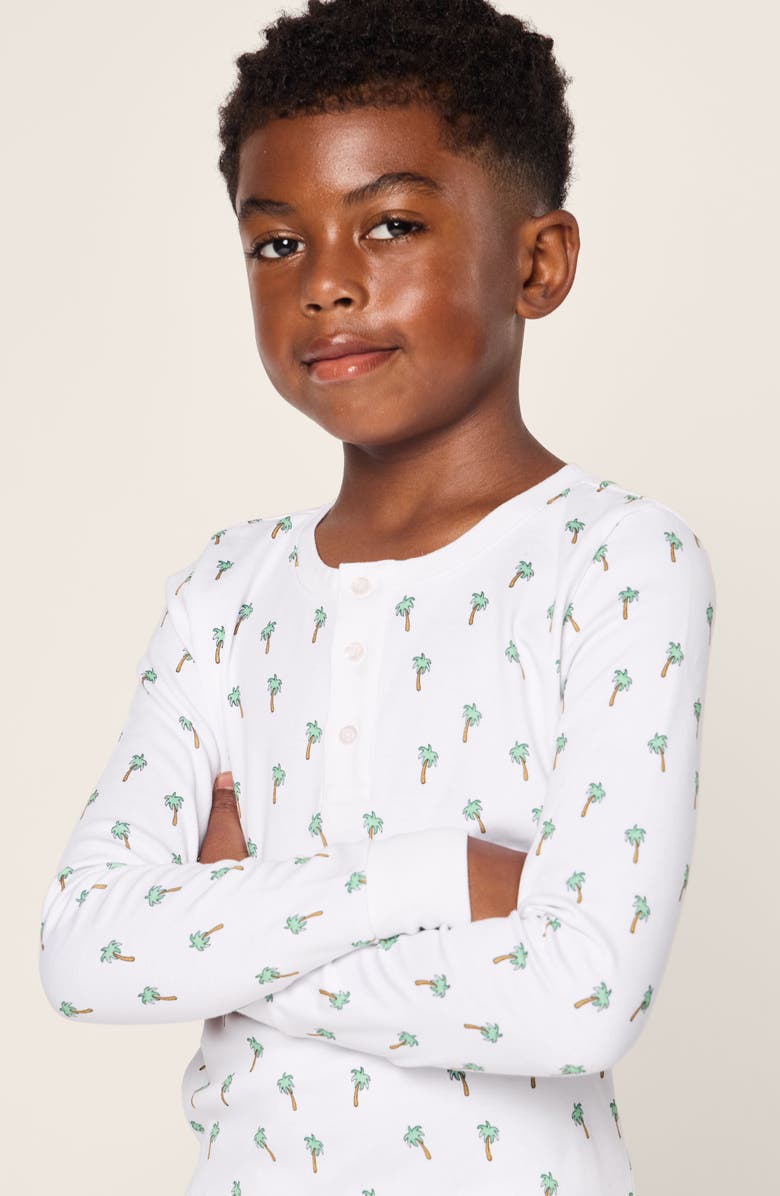 Petite Plume Kids' Print Fitted Pima Cotton Pajamas, Alternate, color,