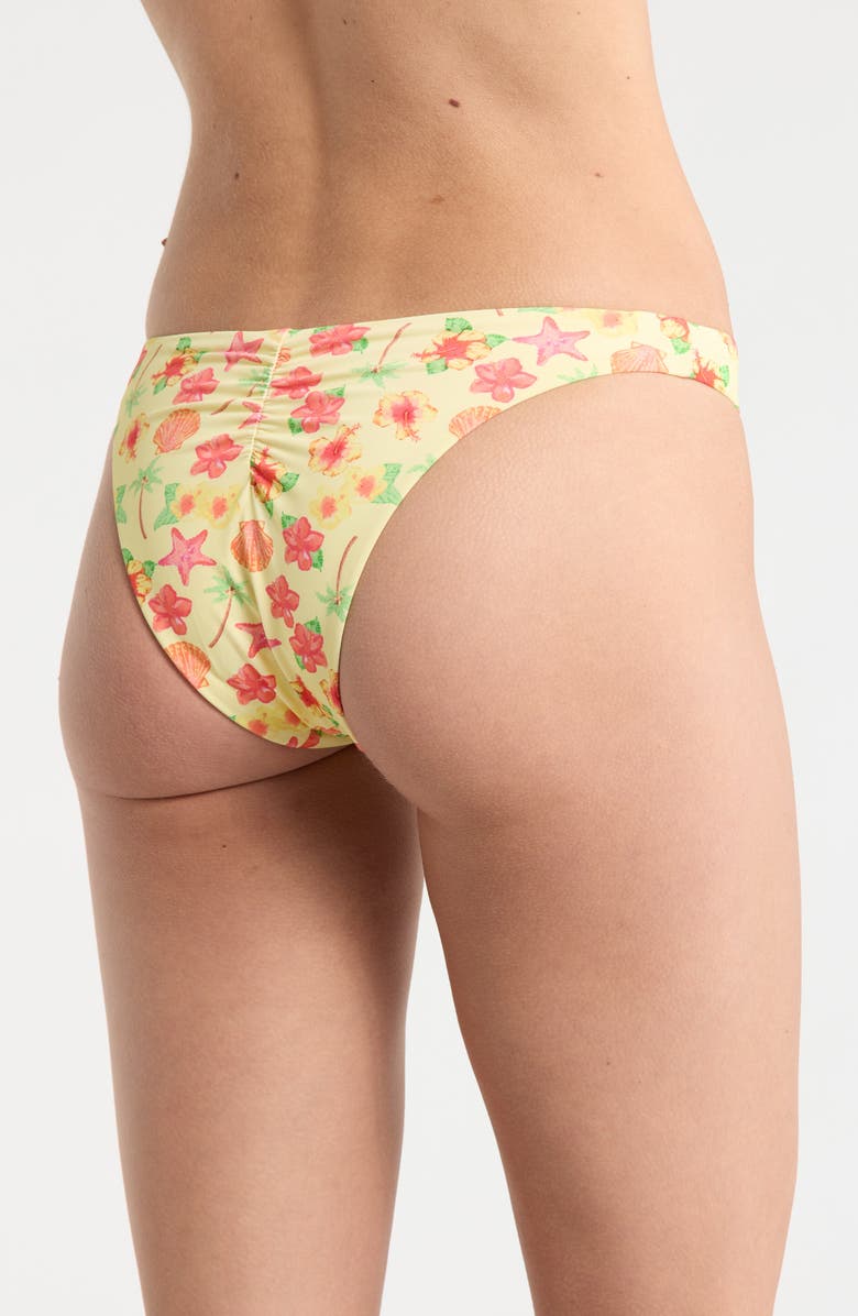 Dippin Daisys Rosette Bikini Bottoms, Alternate, color, Sunshine Hibiscus