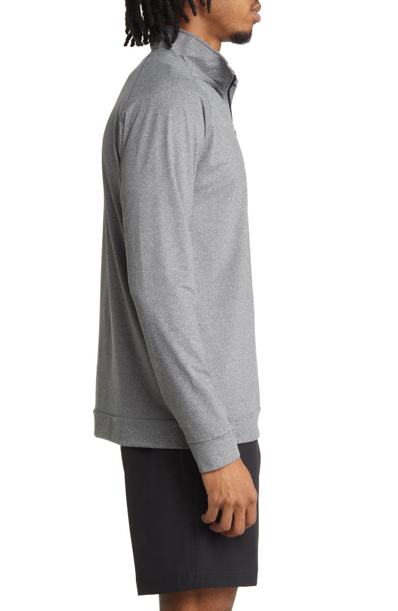 Swannies Graham Quarter Zip Golf Pullover, Alternate, color, Heather Charcoal-Black
