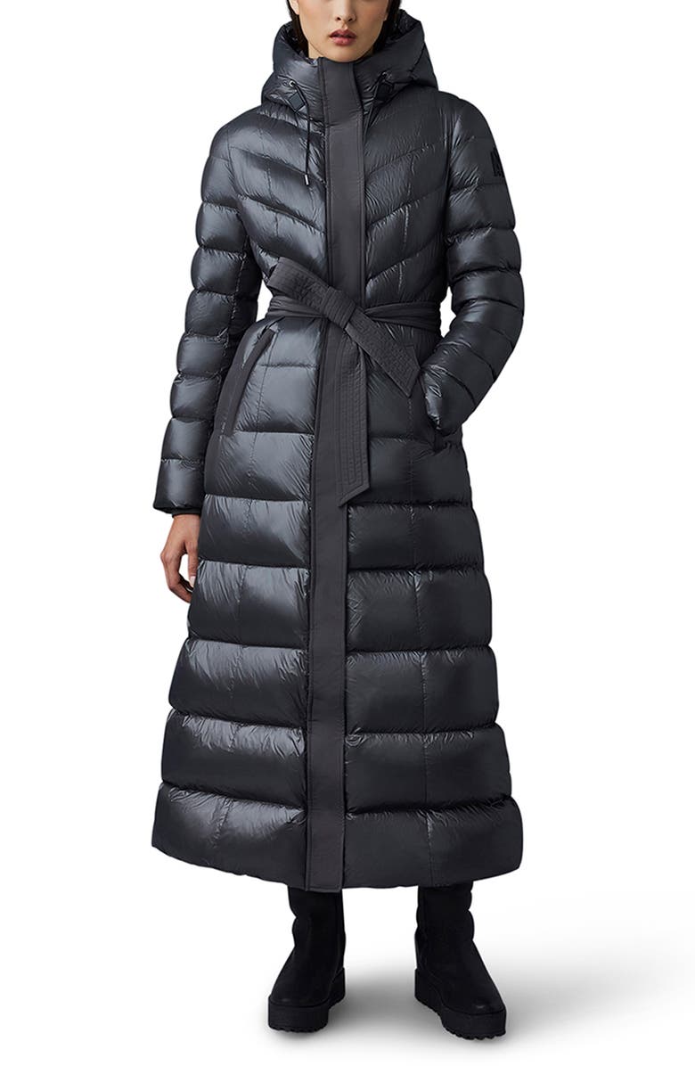 Mackage Calina Lustrous Water Repellent Down Coat, Main, color, 