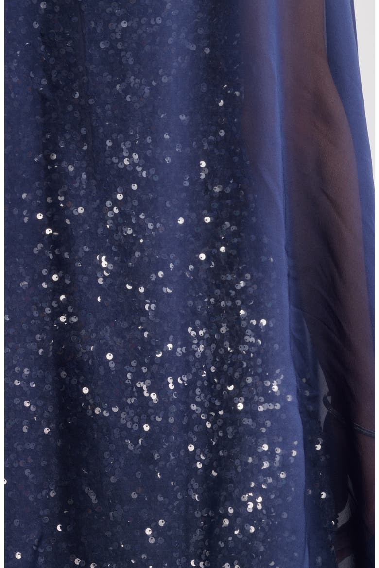 Silk Chiffon Wrap, Alternate, color, NAVY EVENING