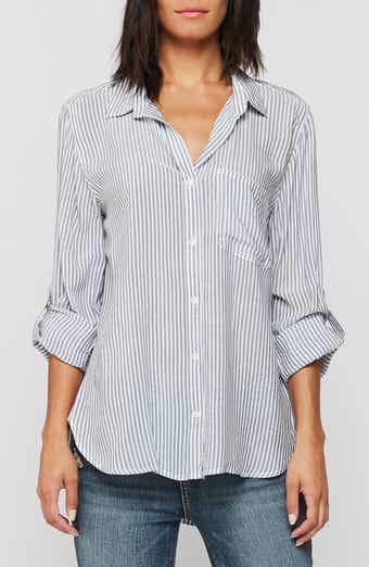 VELVET HEART Striped Hi-Lo Button Down Shirt