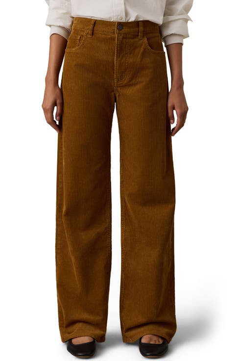 Heritage High Waist Wide Leg Corduroy Pants