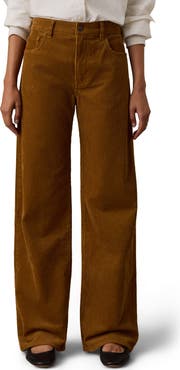 Faherty Heritage High Waist Wide Leg Corduroy Pants