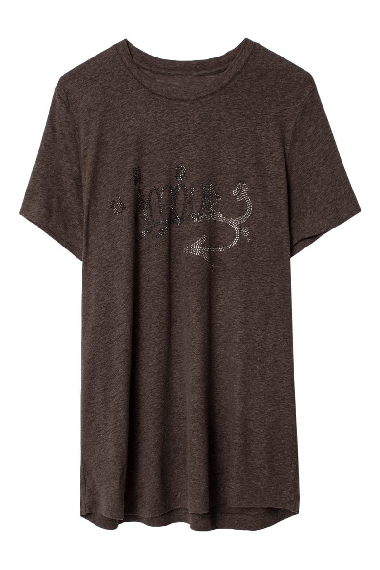 Azedi Strass Tee, Alternate, color, CARBONE