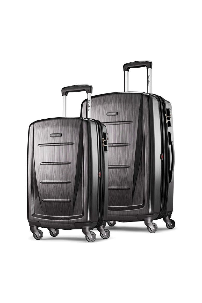 Winfield 2 Hardside Expandable (20"/24") 2 Piece Spinner Luggage Set, Main, color, Charcoal