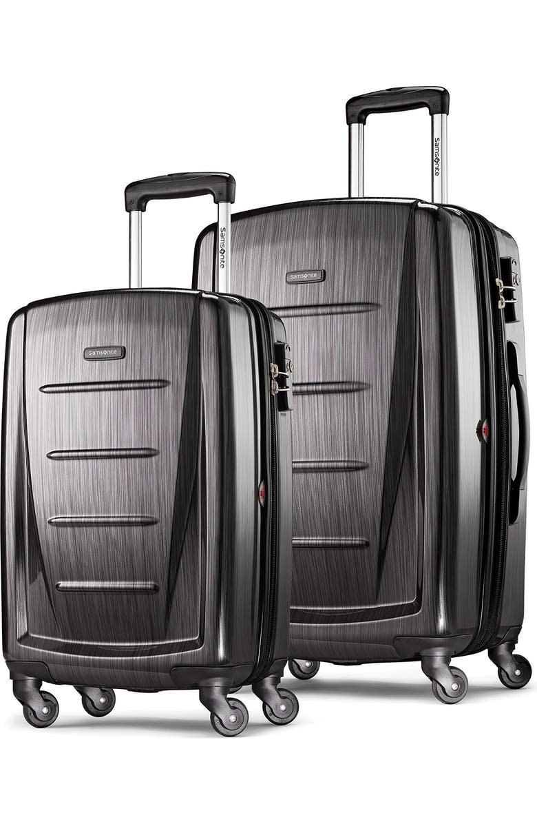 Samsonite Winfield 2 (20/24) 2-Piece Set Hardside Luggage with Spinner Wheels, Main, color, Charcoal