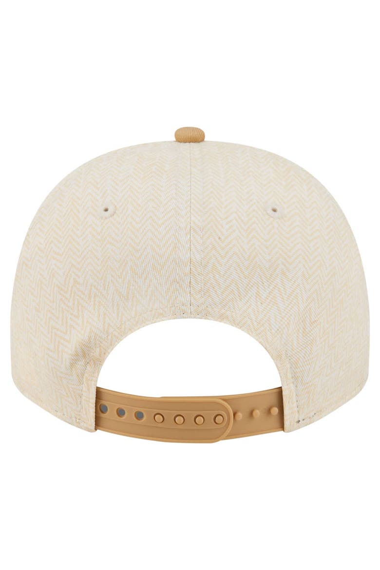 Men's New Era  Cream Los Angeles Dodgers Herringbone 9FIFTY A-Frame Snapback Hat, Alternate, color, Cream