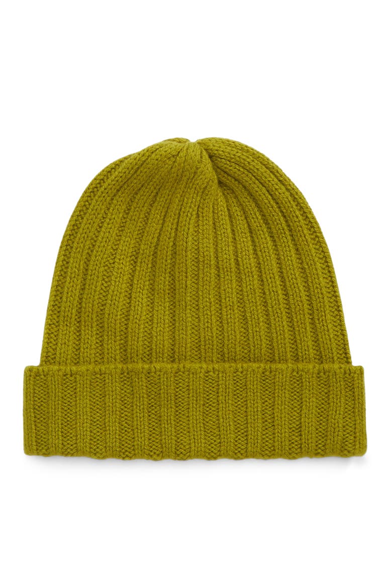 Ranger Ribbed Cashmere Beanie, Main, color, SNAP PEA