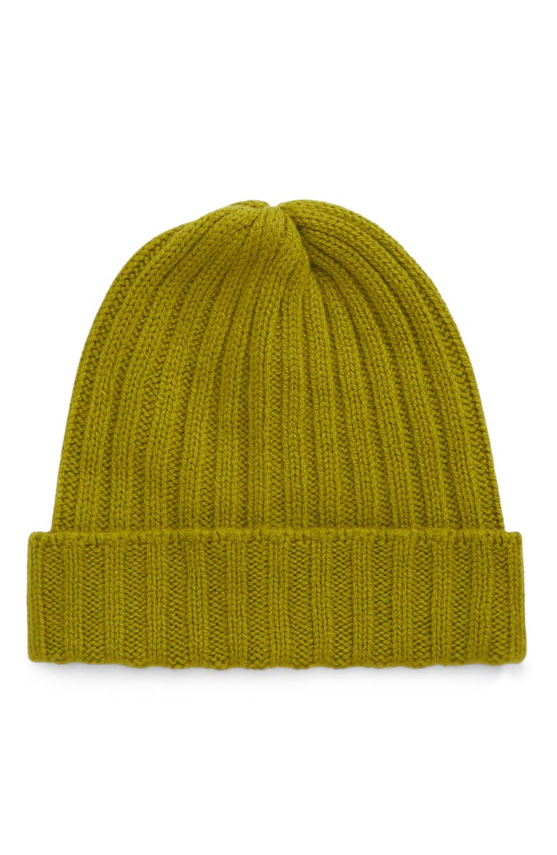 The Elder Statesman Ranger Ribbed Cashmere Beanie, Main, color, 