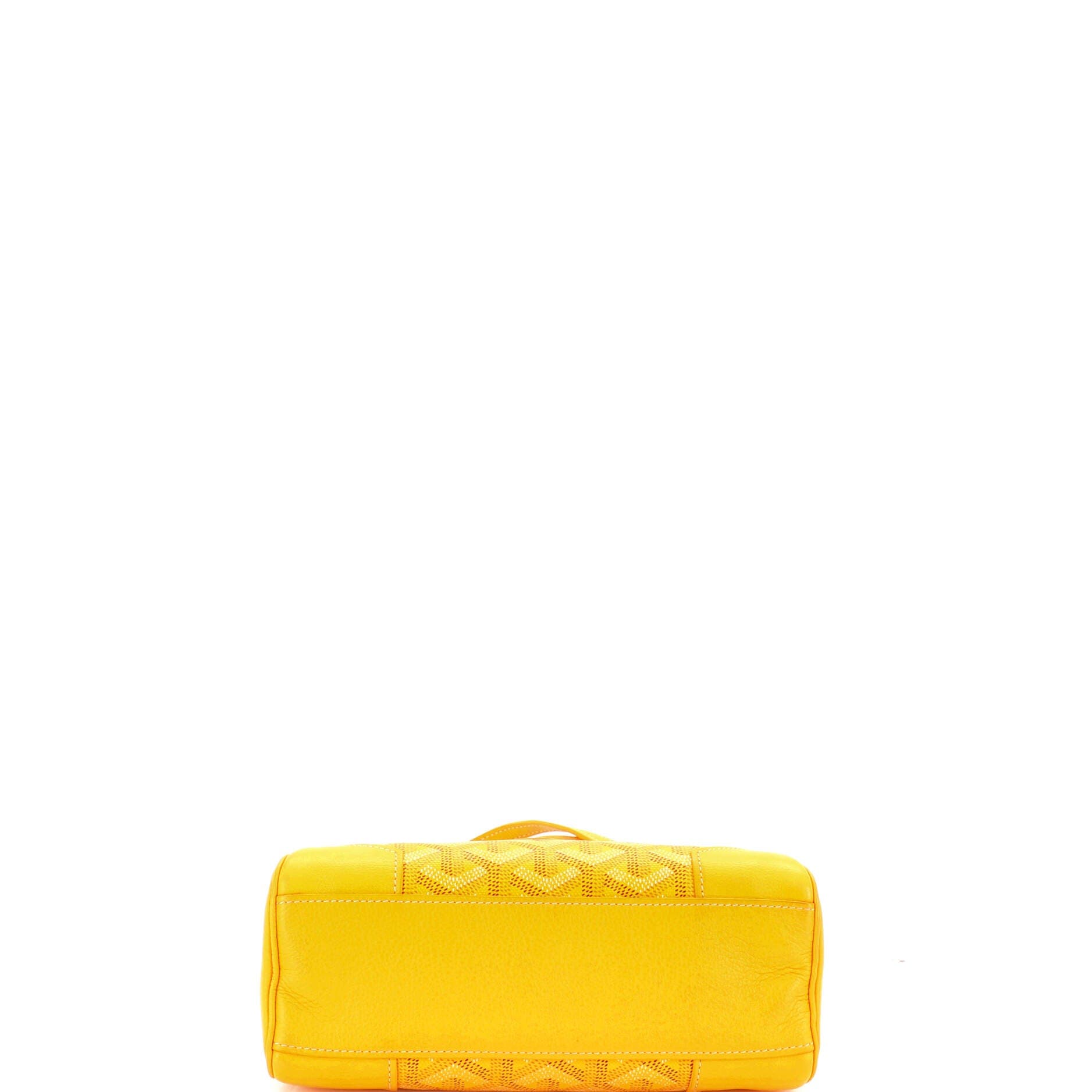 Saigon Top Handle Bag Coated Canvas with Leather Mini, Alternate, color, Yellow