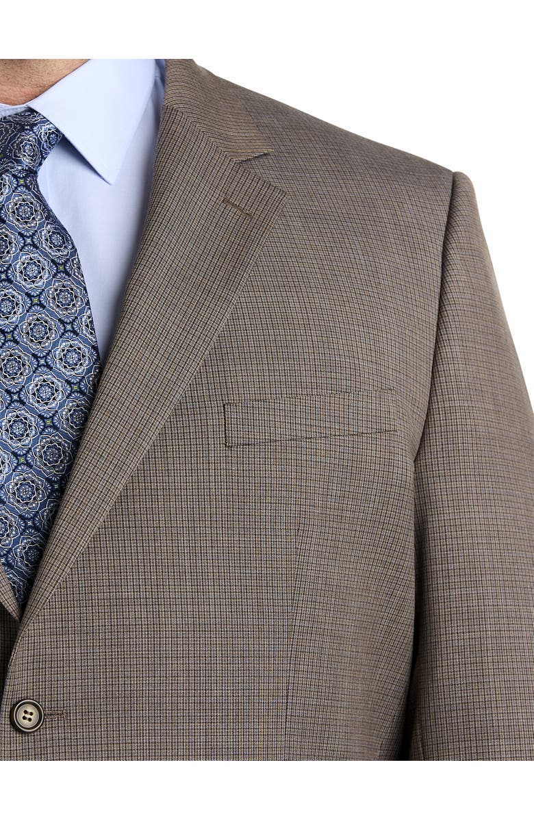 JV Reflex Big
Tall Micro Grid Suit Jacket, Alternate, color, Tan