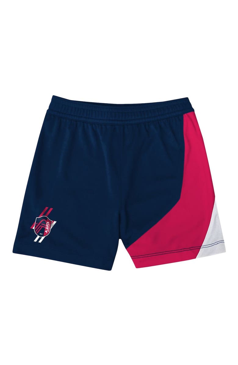 Outerstuff Toddler Navy/Pink St. Louis City SC Kick Off T-Shirt & Shorts Set, Alternate, color, 