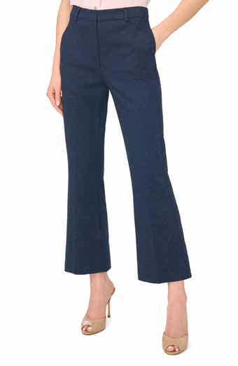 Tailored High Waist Crop Flare Leg Pants