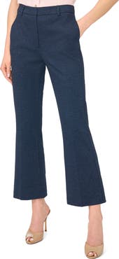 Halogen® Tailored High Waist Crop Flare Leg Pants