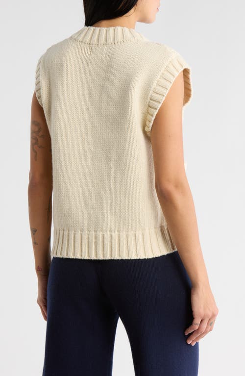 Frnch High Winter Sweater Vest In Neutral