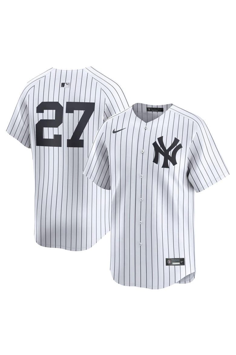 Men's Nike Giancarlo Stanton White New York Yankees Home Limited Player Jersey, Main, color, White