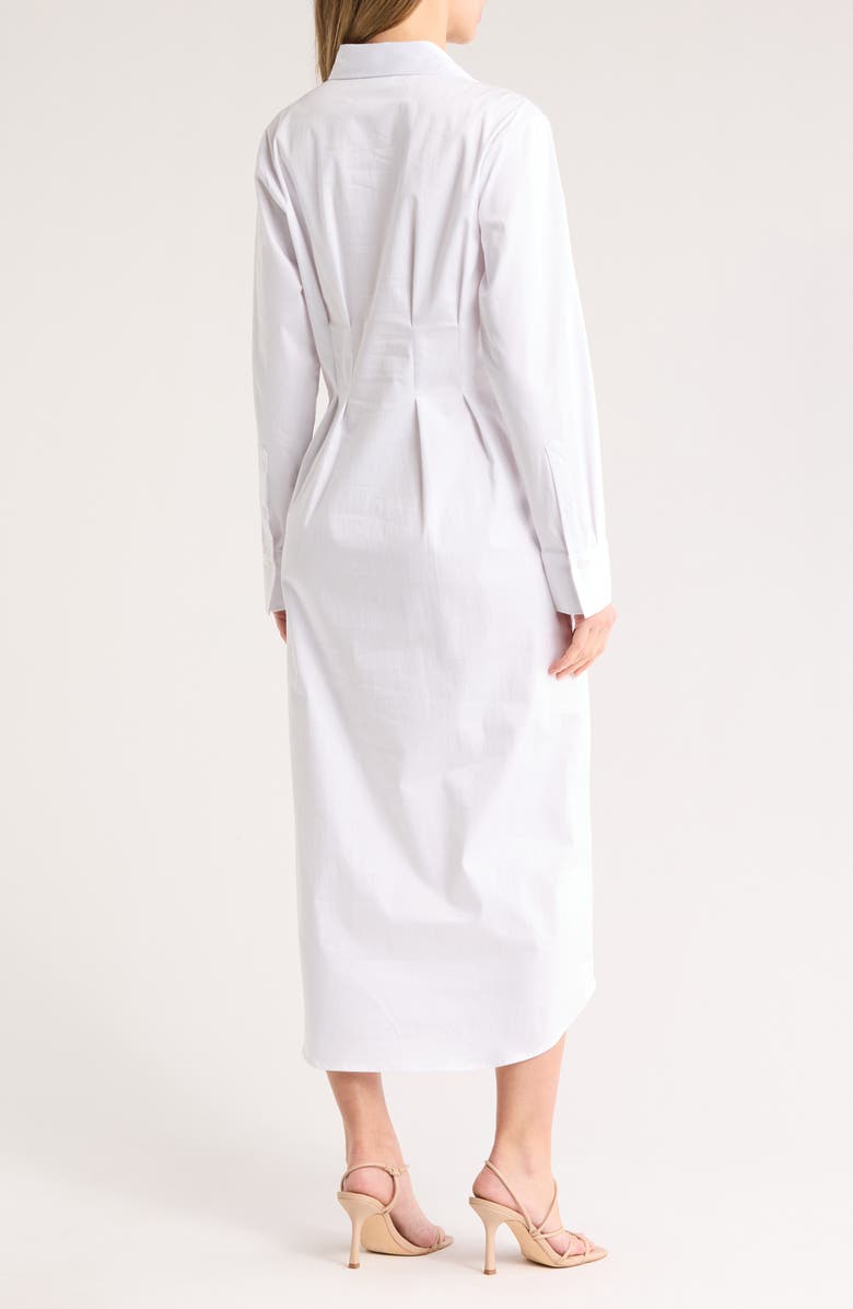 NORDSTROM RACK Long Sleeve Cotton Blend Shirtdress, Alternate, color,