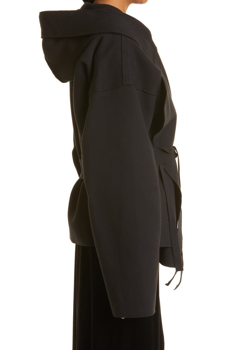 Norma Kamali Oversize Hooded Coat, Alternate, color, 