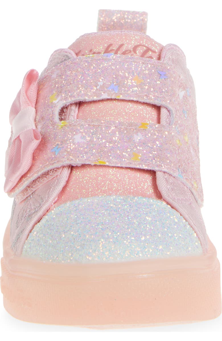 SKECHERS Kids' Twinkle Sparks Light-Up Glitter Sneaker, Alternate, color, Rose Gold
