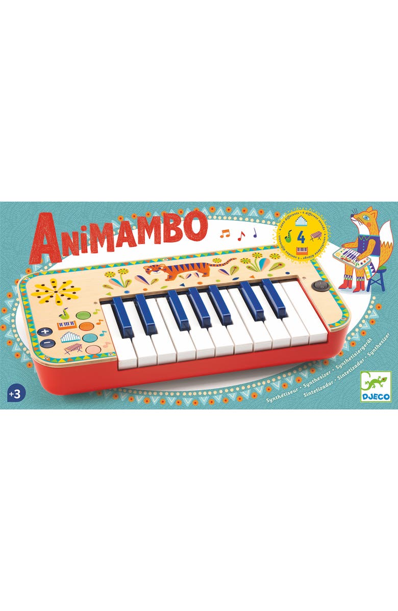Djeco Animambo Electric Keyboard Toy, Alternate, color, Multi