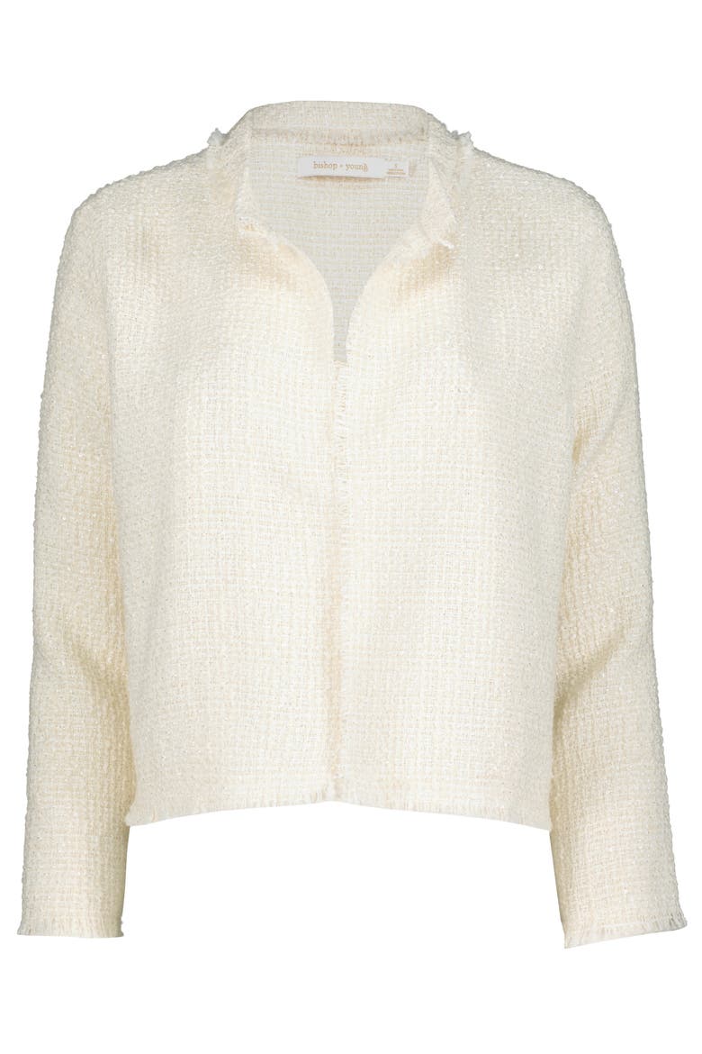 Jordan Tweed Jacket, Alternate, color, Ivory