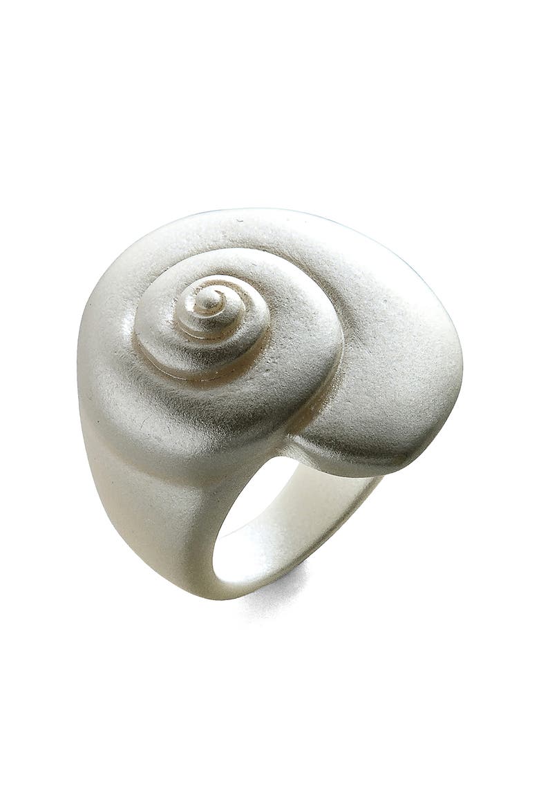 Marina Shell Statement Ring, Alternate, color, WHITE
