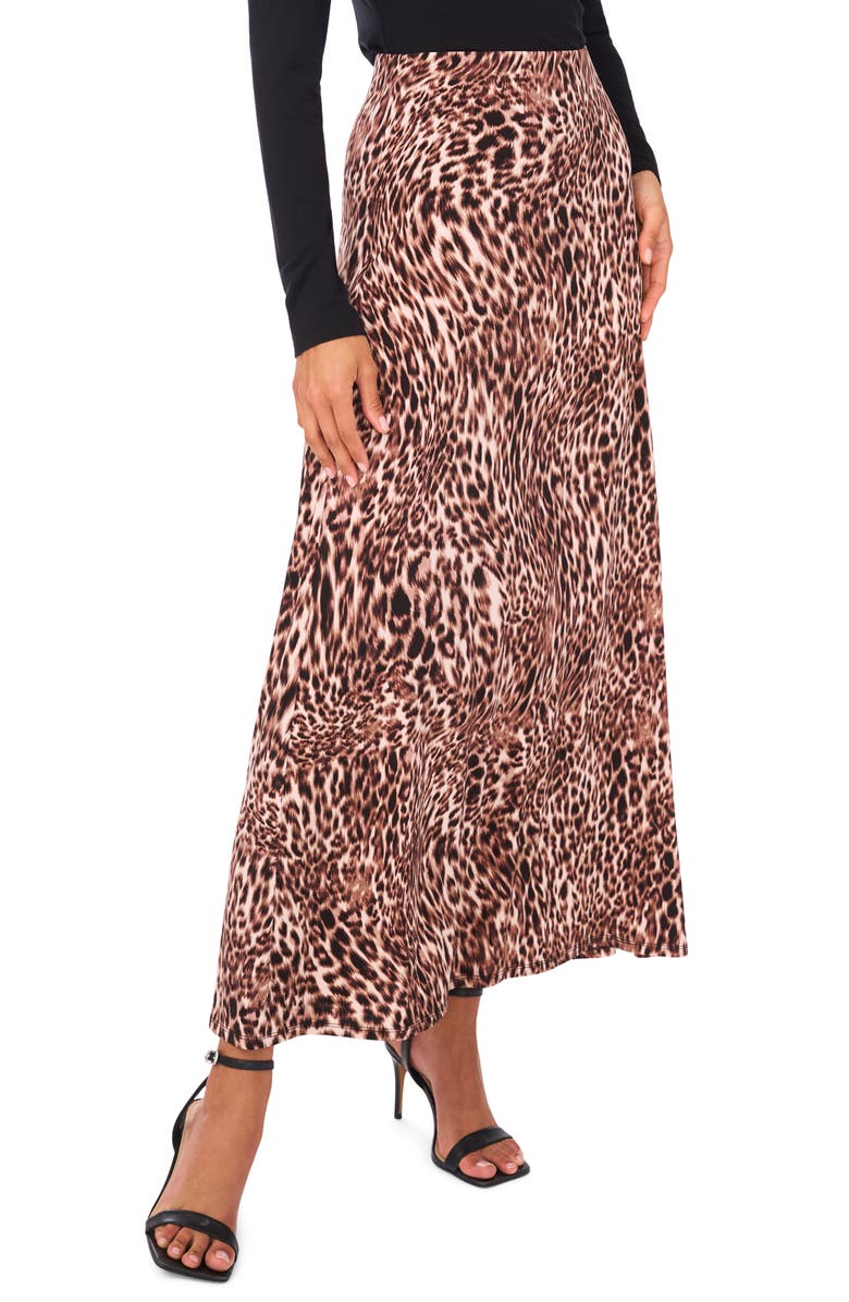 Vince Camuto Print Pull-On Maxi Skirt, Main, color, 