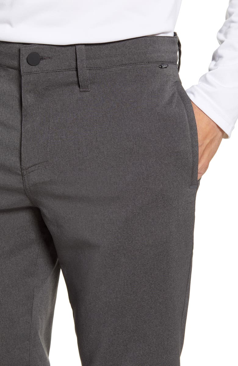Zella Hybrid Tech Commuter Pants, Alternate, color, Grey Obsidian Heather