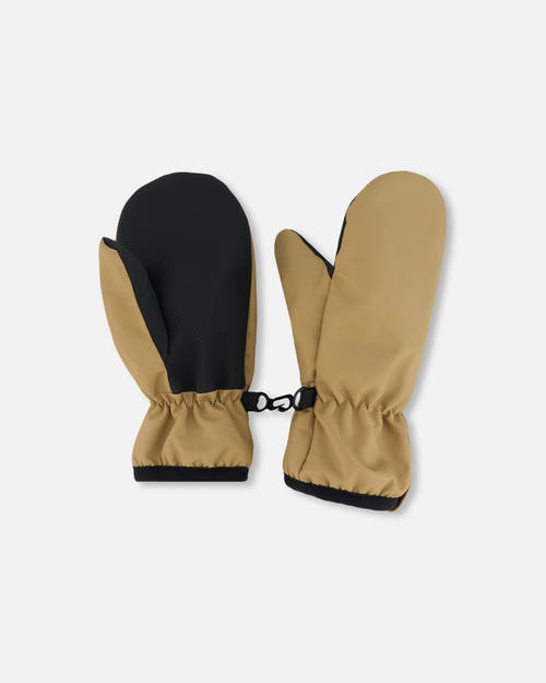 Deux Par Deux Little Kids Unisex Mid-season Mittens Beige In Beige