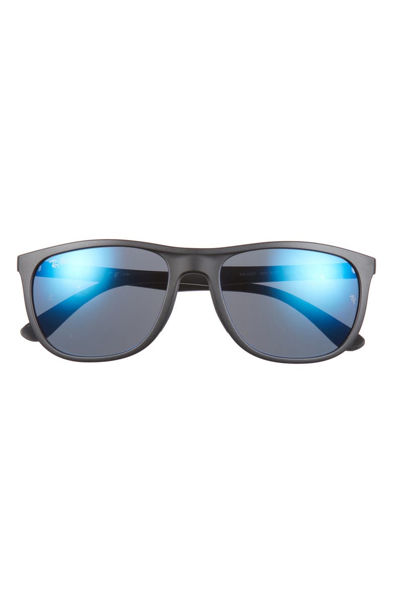 Ray-Ban 58mm Square Sunglasses, Alternate, color, Black Blue