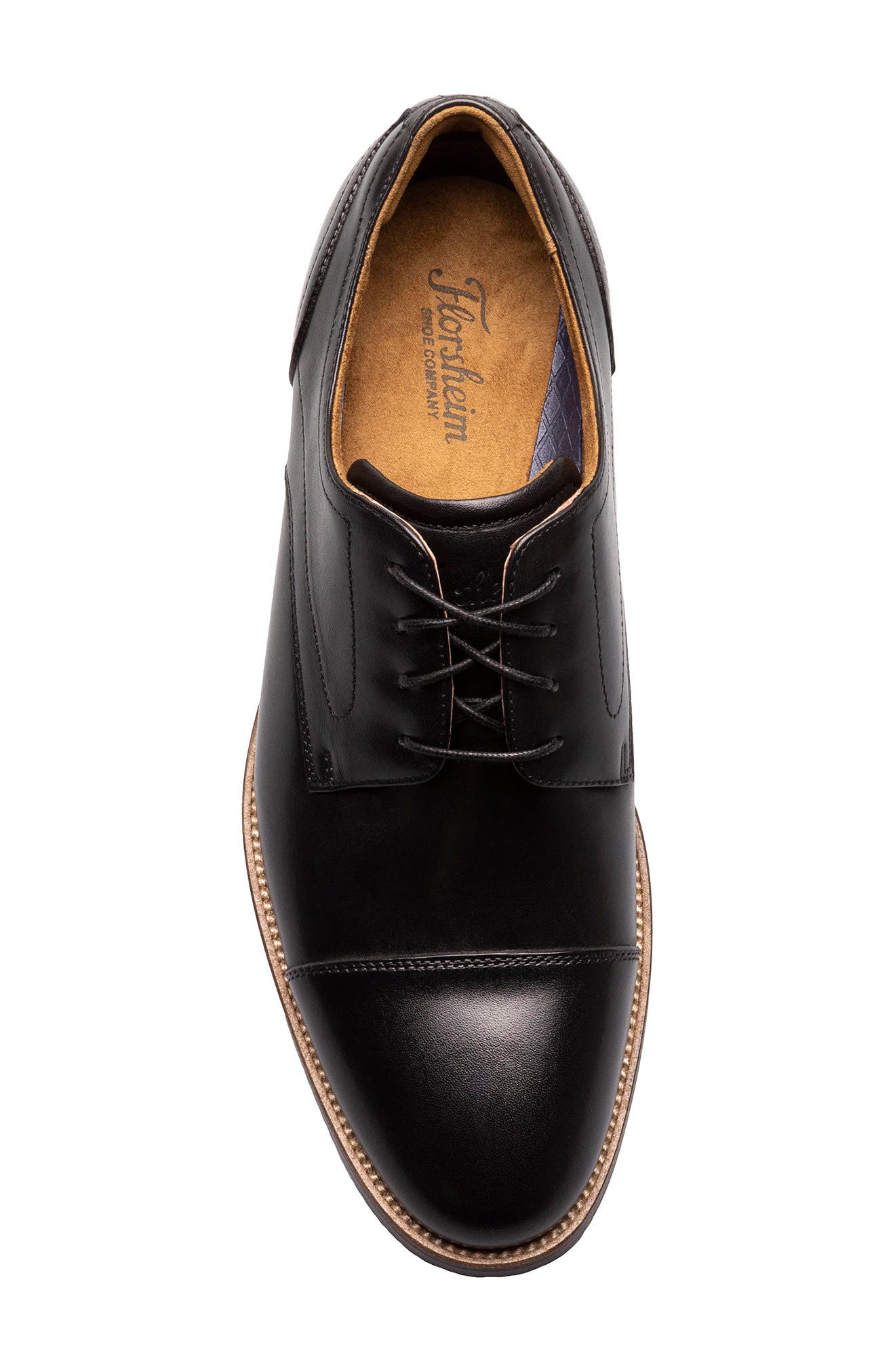 Florsheim Ruvo Cap Toe Derby, Alternate, color, Black