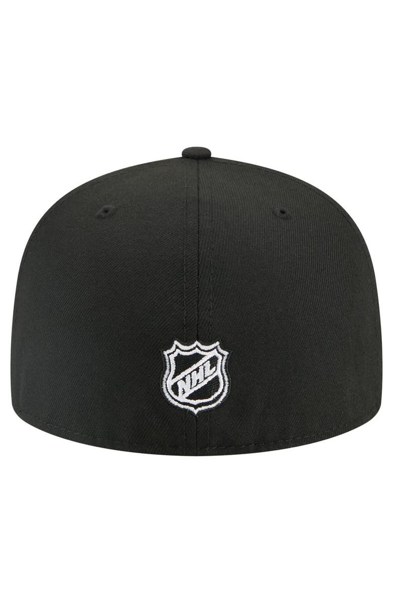 New Era Men's New Era Black Washington Capitals Faded Lines 59FIFTY Fitted Hat, Alternate, color, Black