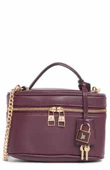 Faux Leather Vanity Bag