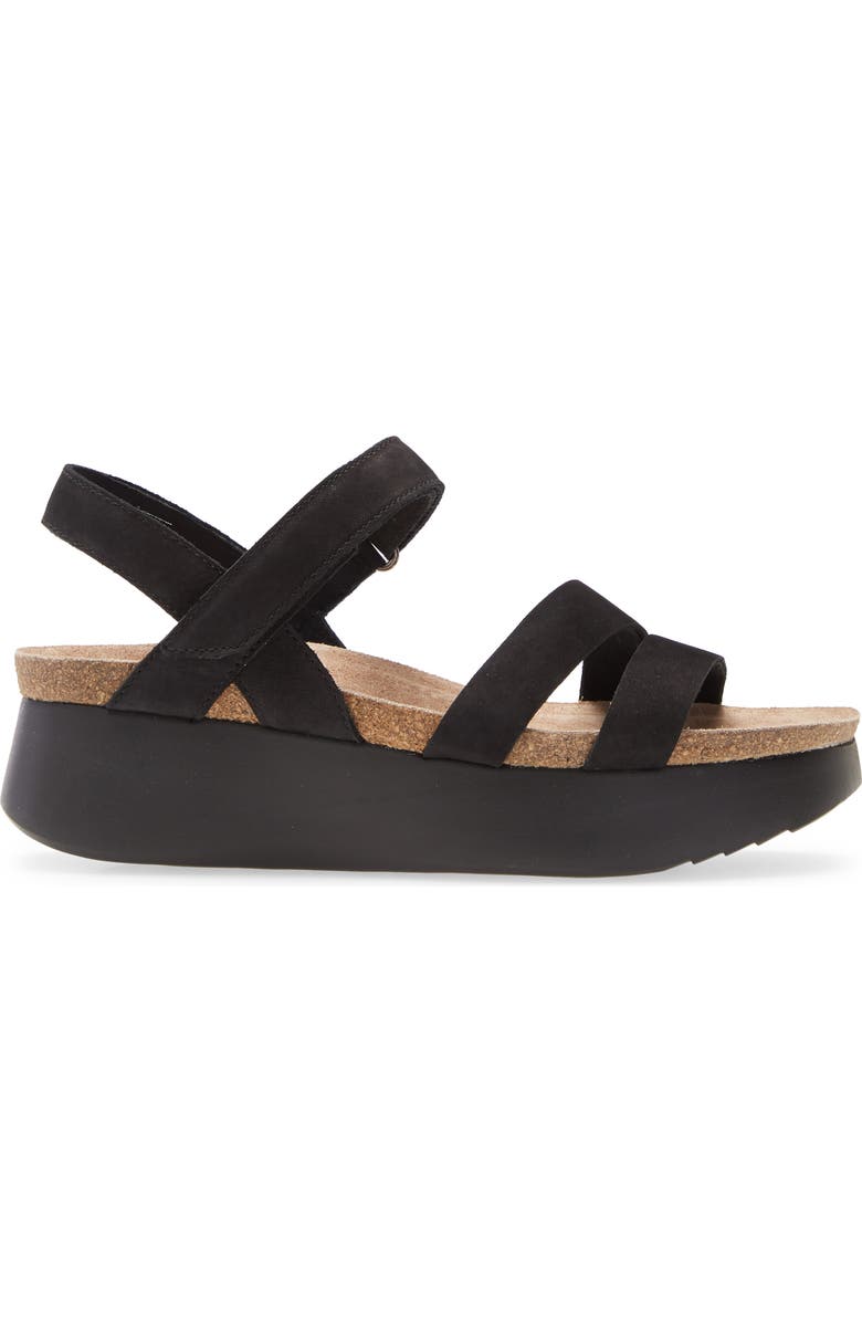 Munro Juniper Sandal, Alternate, color, Black Nubuck