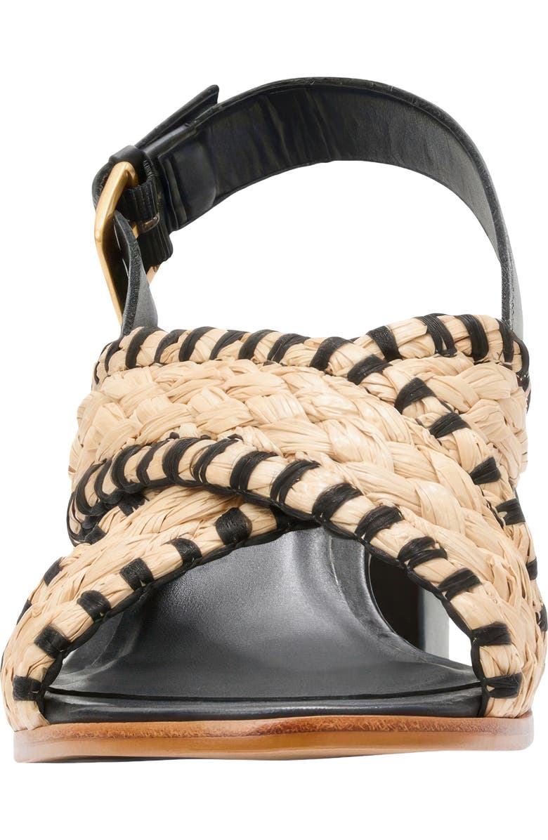 André Assous Hazel Raffia Slingback Sandal, Alternate, color,