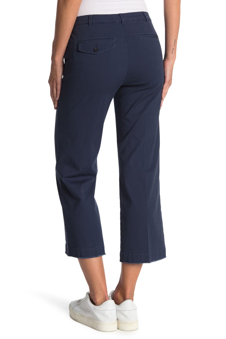 Enzyme Wash Crop Boyfriend Pants, Alternate, color, DARK NAVY