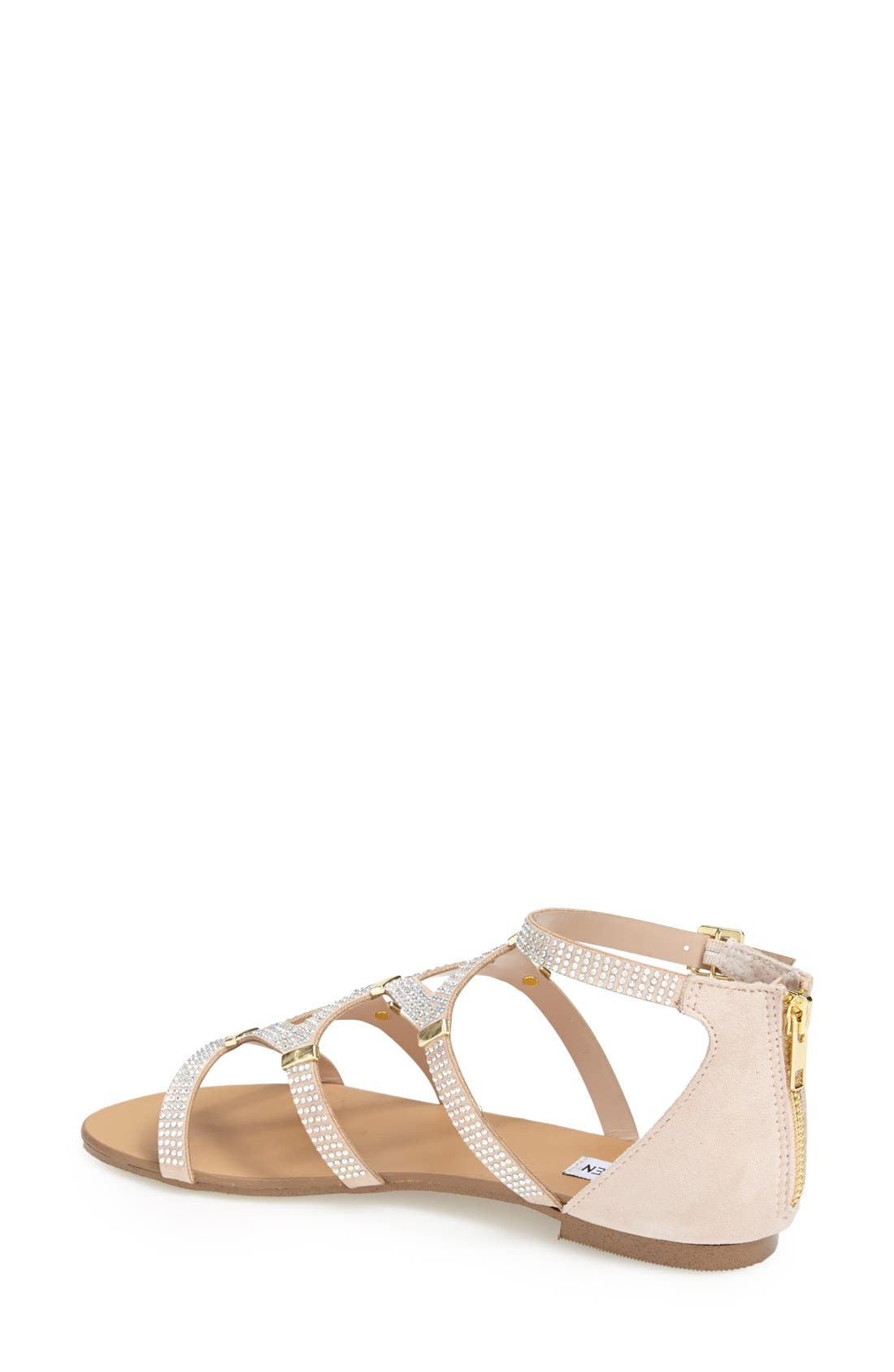 'Castel' Embellished Sandal, Alternate, color, NATURAL