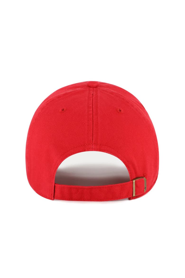Men's '47 Red Nebraska Huskers Clean Up Adjustable Hat, Alternate, color, Red