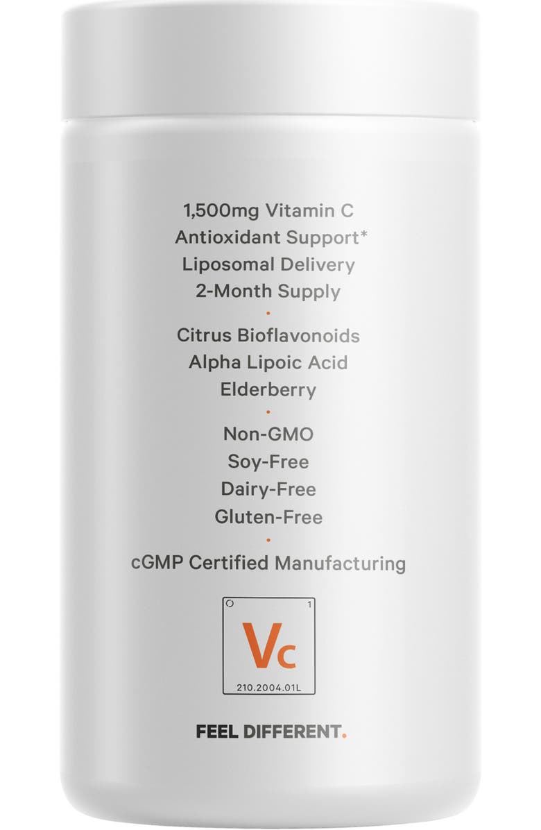 Codeage Liposomal Vitamin C 1500mg + Zinc Supplement, Alternate, color, White