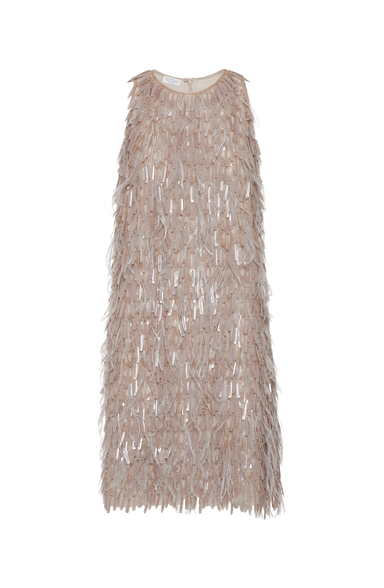 Brunello Cucinelli Dazzling Embroidery dress, Main, color,