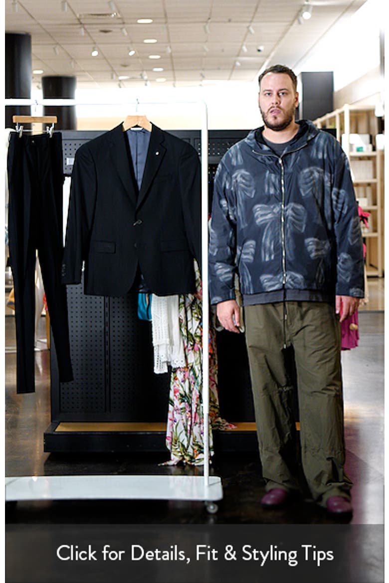 Stacie Trim Fit Solid Black Wool Suit video