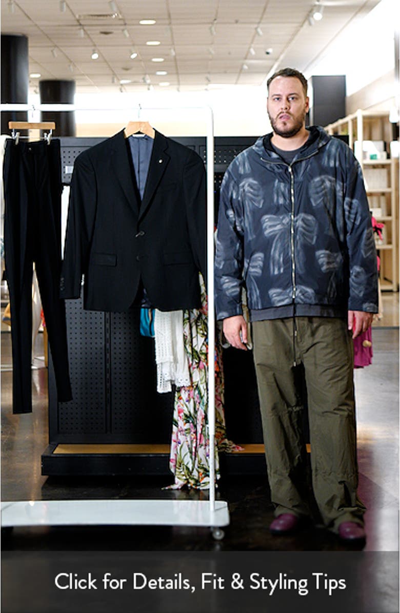 Stacie Trim Fit Solid Black Wool Suit, sales video thumbnail