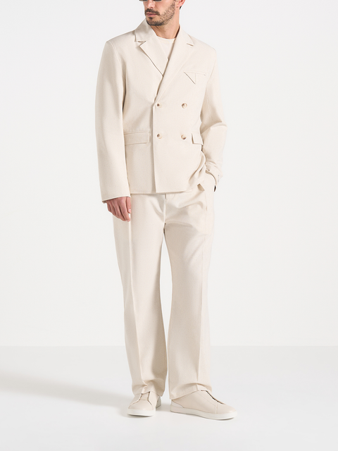 Didier Double Breasted Linen Suit Jacket
