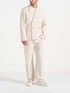 Manière De Voir Didier Double Breasted Linen Suit Jacket