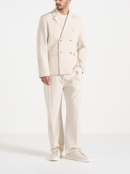 Manière De Voir Didier Double Breasted Linen Suit Jacket